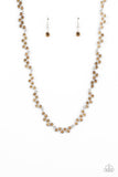 Paparazzi GLOWING Admiration - Brown Necklace