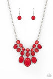 Paparazzi Delectable Daydream - Red Necklace