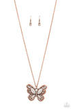 Paparazzi Wings Of Whimsy - Copper Necklace