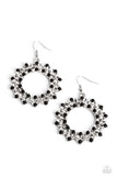 Paparazzi Combustible Couture - Black Earrings