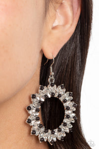 Paparazzi Combustible Couture - Black Earrings