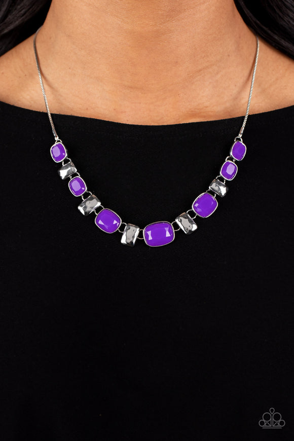 Paparazzi Polished Parade - Purple Necklace