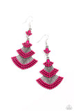 Paparazzi Eastern Expression - Pink Earring