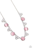 Paparazzi Floral Crowned - Pink Necklace