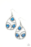 Paparazzi Send the BRIGHT Message - Blue Earrings
