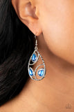 Paparazzi Send the BRIGHT Message - Blue Earrings