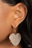 Paparazzi Romantic Reign - Gold Earring