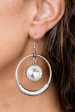 Paparazzi Urban Echo - White Earrings