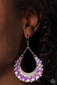 Paparazzi Bubbly Bling - Purple Earring