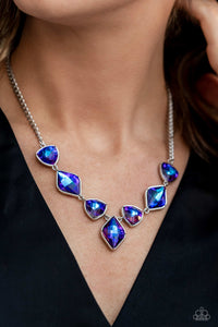 Paparazzi Glittering Geometrics - Purple Necklace