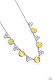 Paparazzi Floral Crowned - Yellow Necklace