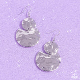 Paparazzi Monochromatic Charisma - Silver Earring