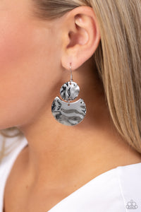 Paparazzi Monochromatic Charisma - Silver Earring