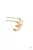 Paparazzi Charming Crescents - Gold Earrings