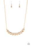 Paparazzi Sparkly Suitor - Gold Necklace