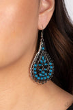 Paparazzi Botanical Beauty - Blue Earring