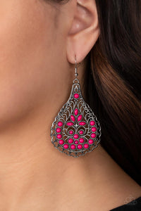 Paparazzi Botanical Beauty - Pink Earring