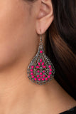 Paparazzi Botanical Beauty - Pink Earring