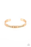 Paparazzi I Stand All Amazed - Gold Bracelet