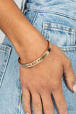 Paparazzi I Stand All Amazed - Gold Bracelet