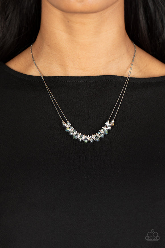 Paparazzi Shimmering High Society - Silver Necklace