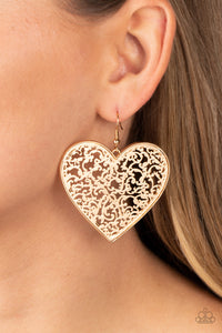 Paparazzi Fairest in the Land - Gold Earring