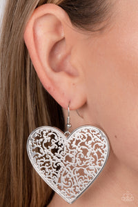 Paparazzi Fairest in the Land - Silver Earring