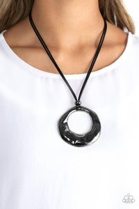 Paparazzi Tectonic Treasure - Black Necklace