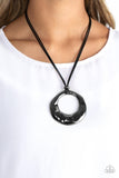 Paparazzi Tectonic Treasure - Black Necklace