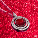 Paparazzi Cats Eye Couture - Red Necklace