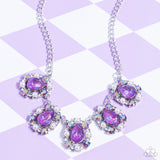 Paparazzi Pearly Pond - Purple Necklace