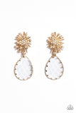 Paparazzi Stellar Shooting Star - Gold Earring