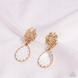 Paparazzi Stellar Shooting Star - Gold Earring