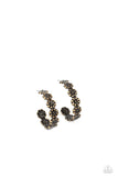 Paparazzi Floral Fad - Brass Earrings