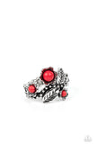 Paparazzi Wonderland Wildflower - Red Ring