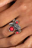 Paparazzi Wonderland Wildflower - Red Ring