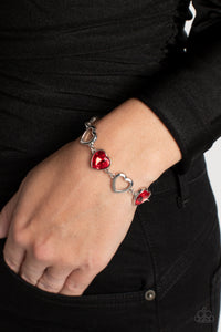 Paparazzi Sentimental Sweethearts - Red Bracelet