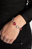 Paparazzi Sentimental Sweethearts - Red Bracelet