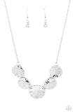 Paparazzi Swanky Shimmer - White Necklace