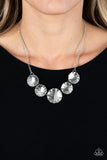 Paparazzi Swanky Shimmer - White Necklace