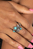 Paparazzi Wonderland Wildflower - Blue Ring