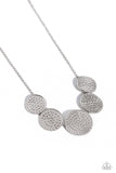 Paparazzi Medaled Mosaic - White Necklace