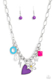 Paparazzi Living in CHARM-ony - Purple Necklace