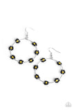 Paparazzi Dainty Daisies - Black Earring