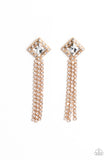 Paparazzi Seasonal Sparkle - Gold Earring