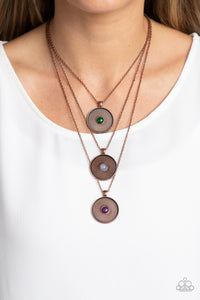 Paparazzi Geographic Grace - Copper Necklace