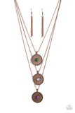 Paparazzi Geographic Grace - Copper Necklace