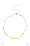 Paparazzi Neon Lights - Orange Necklace