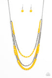 Paparazzi Newly Neverland - Yellow Necklace