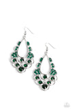 Paparazzi Majestic Masquerade - Green Earring